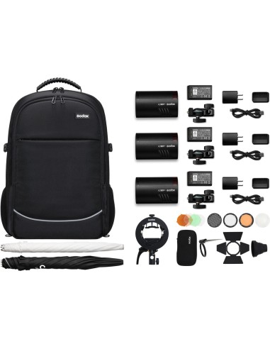 Kit Triple AD100Pro | 3 flashes de 100 Ws | Godox España