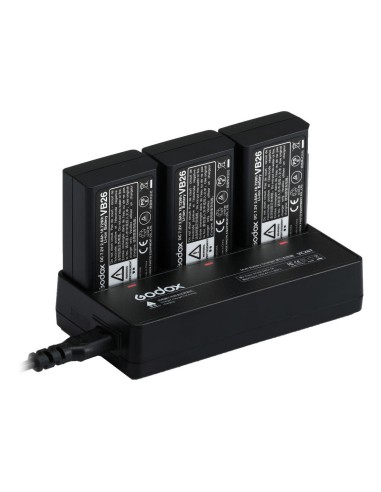 Godox VC26T | Carga 3 baterías a la vez | Godox España