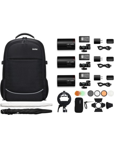 Kit Triple AD100Pro | 3 flashes de 100 Ws | Godox España