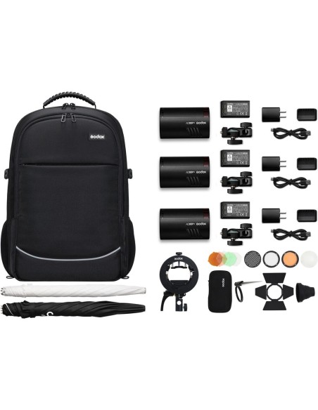 Kit Triple AD100Pro | 3 flashes de 100 Ws | Godox España