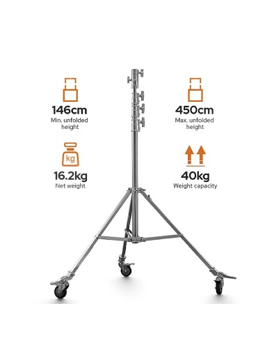 SA5045 | Trípode de acero con ruedas 450 cm | Godox España