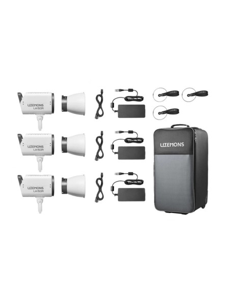 Litemons LA150R K3 | Kit 3 focos LED RGB