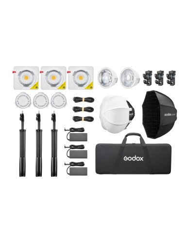 ML100Bi K3 | Kit 3 focos LED bicolor | Godox España
