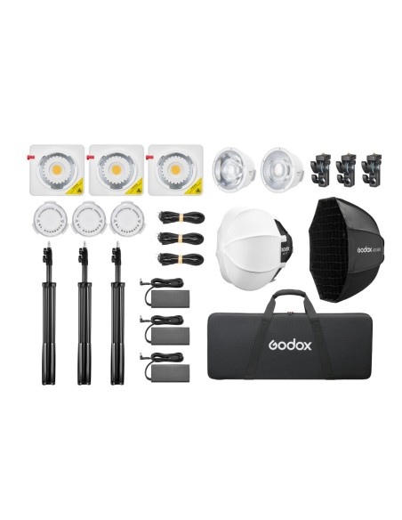 ML100Bi K3 | Kit 3 focos LED bicolor | Godox España